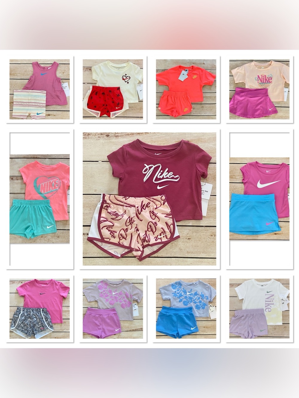 Nike Kids' T-Shirt and Shorts Set PICK 4 Size 24M NWT Spring Summer